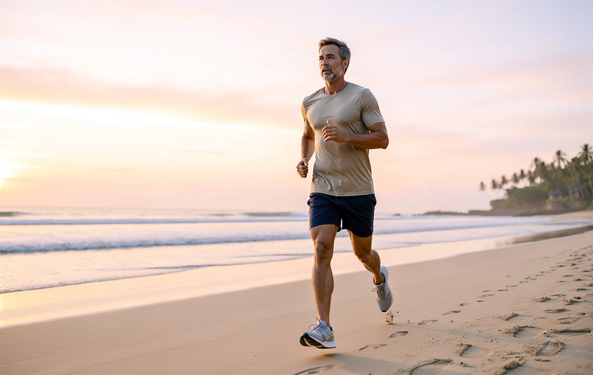 Men's healthy lifestyle in Bali